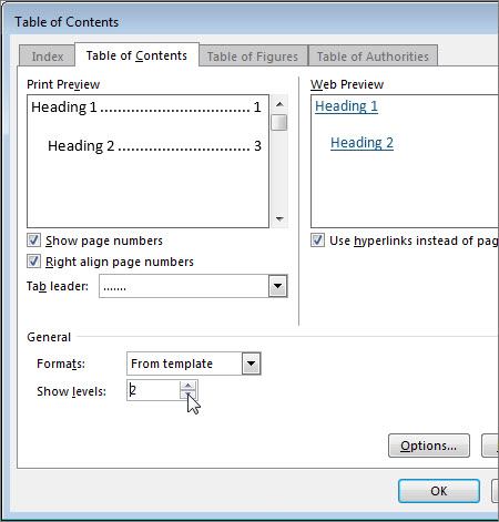 page numbering right margin in word